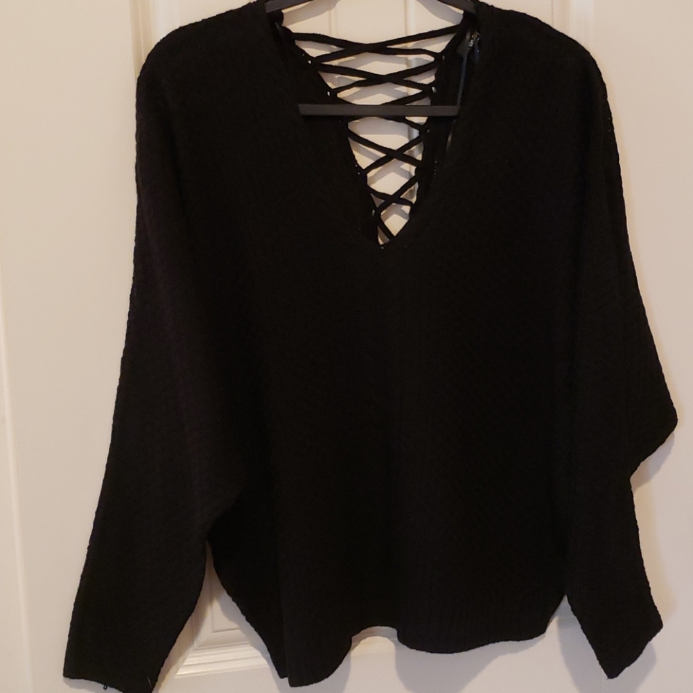 Rue21 lace up back sweater
